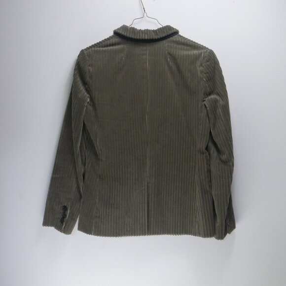 Petite J. Crew Olive Green Ribbed Corduroy Blazer, size 2P - Picture 3 of 12
